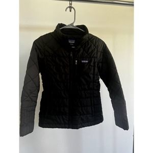 Patagonia Girls Radalie Black Jacket Youth size Large (12)